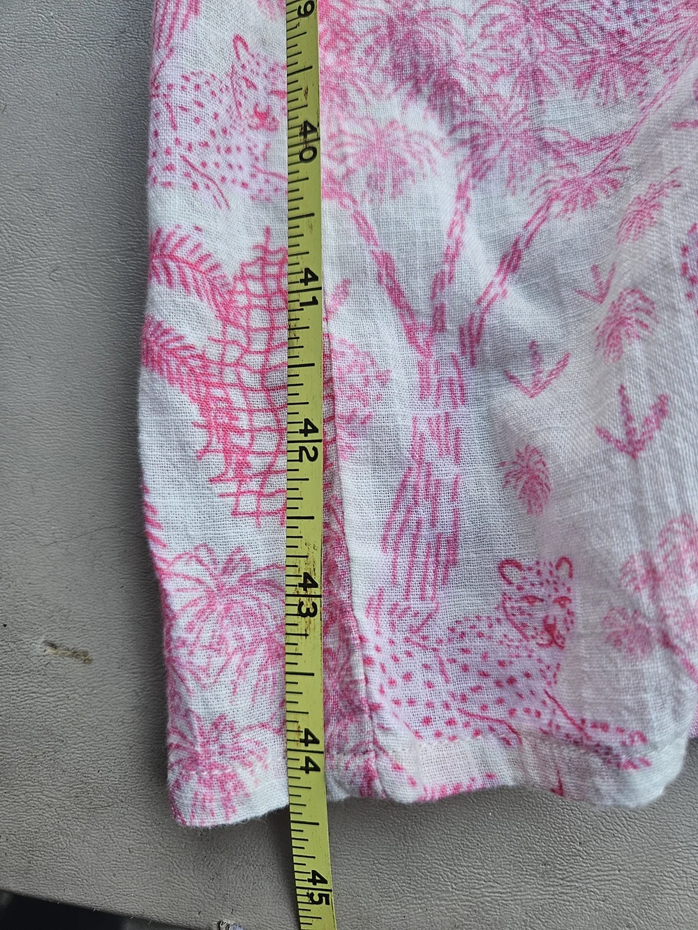 Cost Plus World Market Pink and White Tropical Print Women's One-Piece Romper - Picture 2 of 9